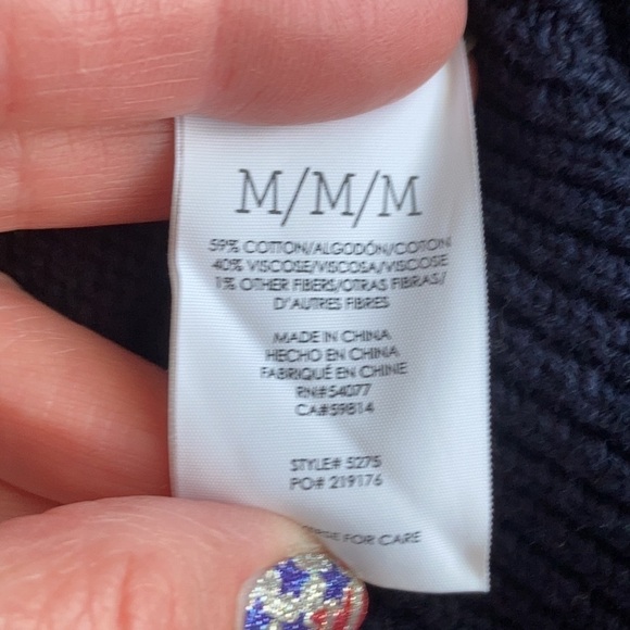 CABI Newport Hoodie Navy #5275 M LIKE NEW - Picture 4 of 4